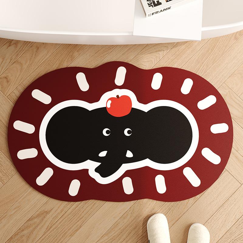 Moisture-wicking Foot Mat for Bath Area Door Non-slip Mat for Home Bathroom Door Durable Durable Useful Useful Safety