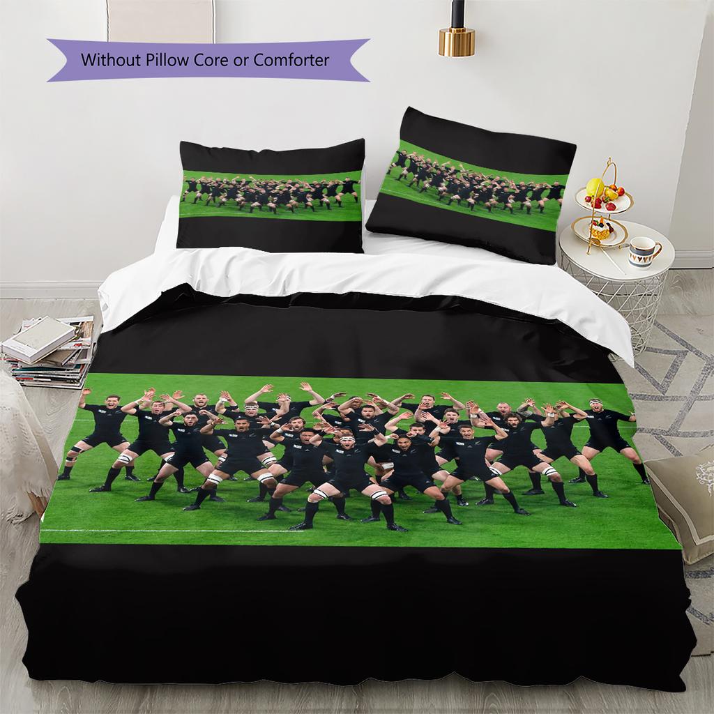 All Blacks Pattern Bedding Home Decoration Birthday Gift (1 * duvet cover + 2 * pillowcase, without core)