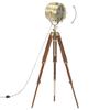 VidaXL Tripod Floor Lamp Standing Lamp Pedestal Lamp Adjustable Height Living Room Home Interior 165 Cm Mango Wood 286112
