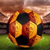 Футбольный мяч AS Roma, размер 5, машинная сшивка, ПВХ, прочный и с высоким отскоком, подходит для всех возрастов, фанатская атрибутика, для матчей и использования на улице.