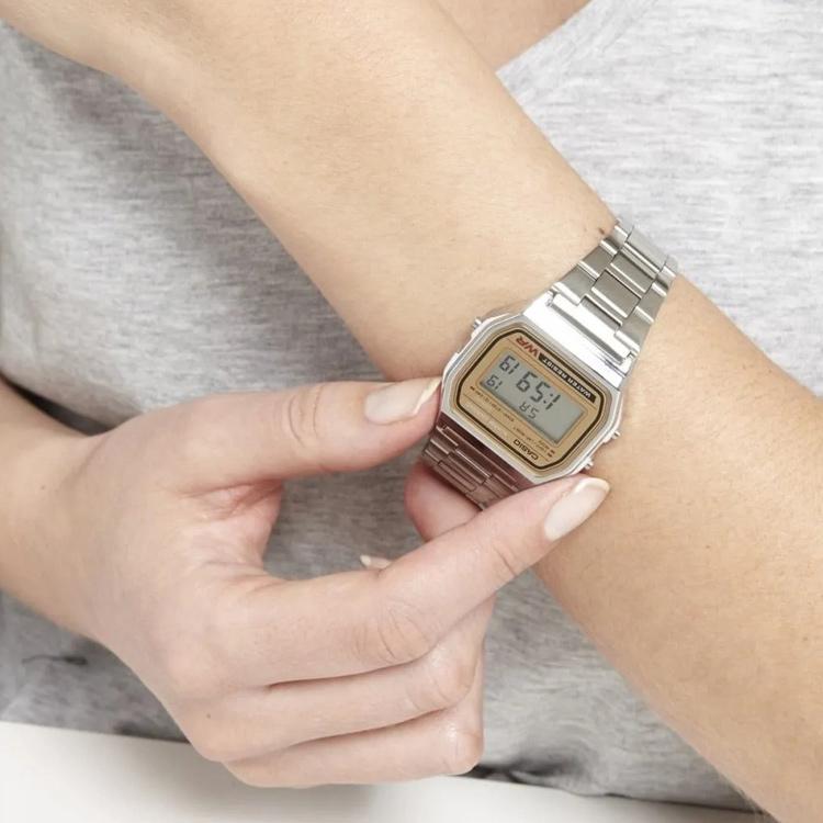 Casio Мужские часы VINTAGE Series Серебристые A158WEA-9 A158WEA-9
