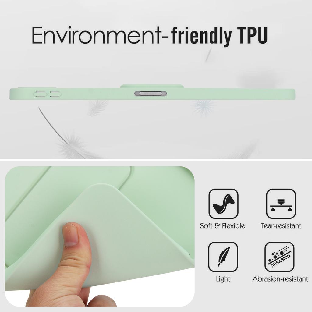 Tablet Case For iPad Pro 12.9-inch (2018) / 12.9 (2020) / 12.9 (2021) / 12.9 (2022) TPU + PC Skin-Friendly Kickstand Tablet Cover