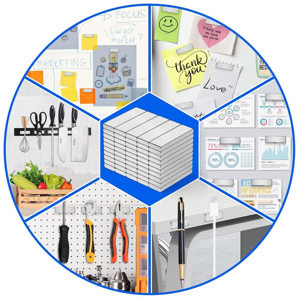 30 шт. 20x6x2 мм сильный неодимовый магнит NdFeB N35 прямоугольник постоянный магнитный диск Imanes
