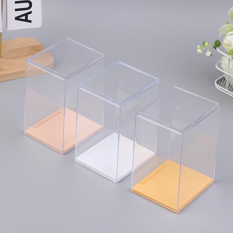 1 Piece Transparent Display Showcase High Quality Acrylic Storage Box Dustproof Thickened Doll Display Box For Home