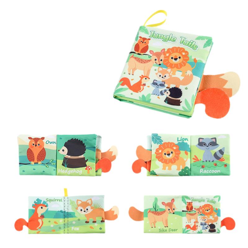 Детские прочные красочные мягкие тканевые книги для раннего развития, головоломка, игрушка