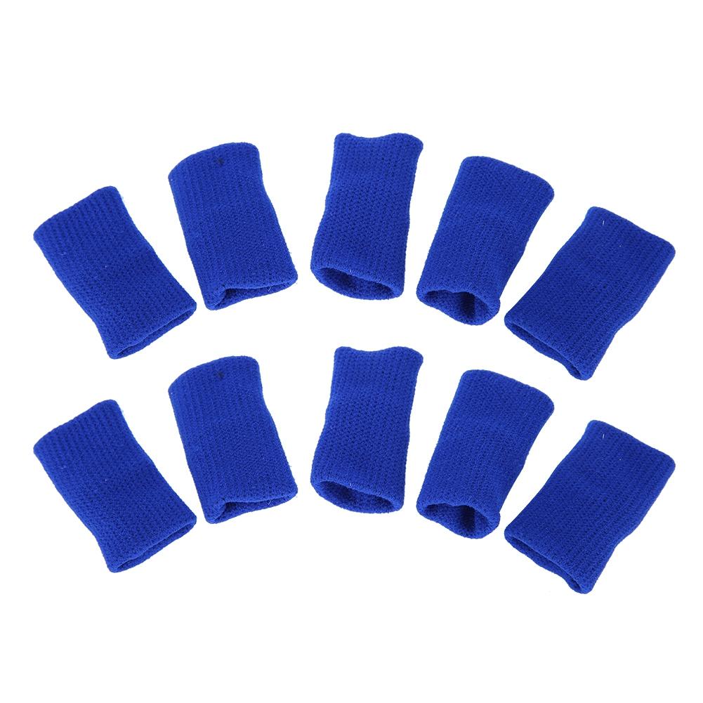 10 шт. эластичные бинты для поддержки пальцев, спортивные бинты для защиты пальцев при артрите (синий)