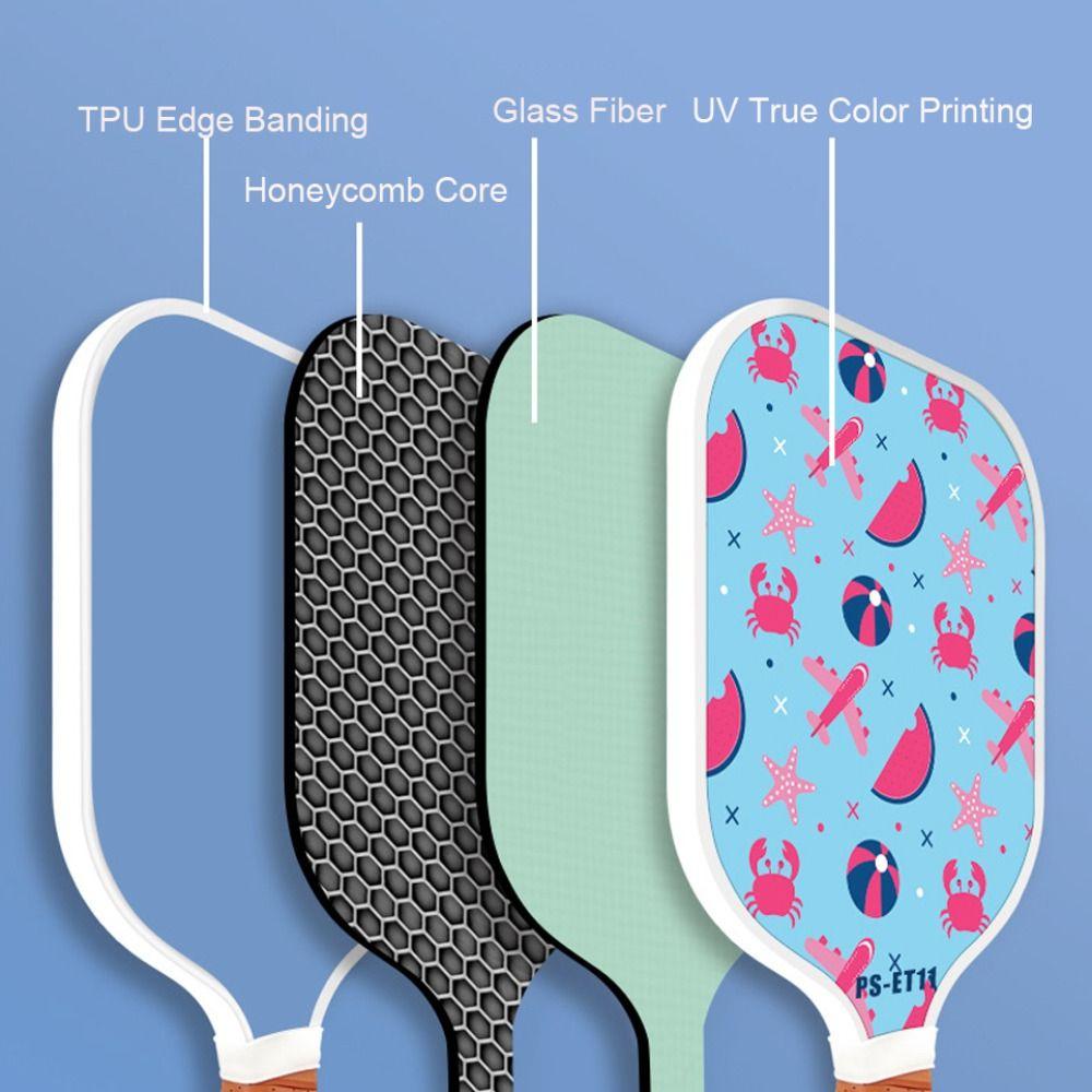 Honeycomb Core Kid Racquet Set Lightweight Squash New Pickleball Paddle  Gifts for Children