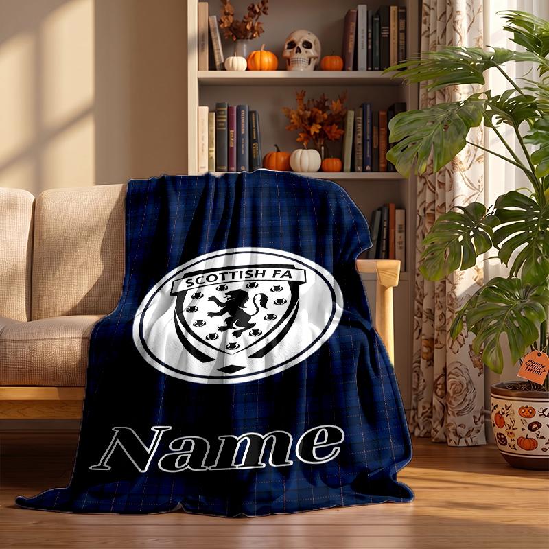 Scotland FC Custom Flannel Blankets Soft Warm Cozy Throws for Home Decor Holiday Gifts