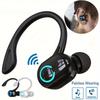 Mini Wireless Clip-On Earphone - Single Ear, Touch Controls For Music & Calls, Compatible With Android/Ios