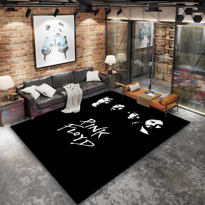 Pink Floyd Carpet Rug for Living Room Bedroom Home Sofa Decoration,Kids play Nonslip Floor Mat