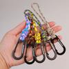 2pcs 20cm Length Carabiner Keychain 7 Colors Anti-loss Hook Wrist Hooks Backpack Buckles