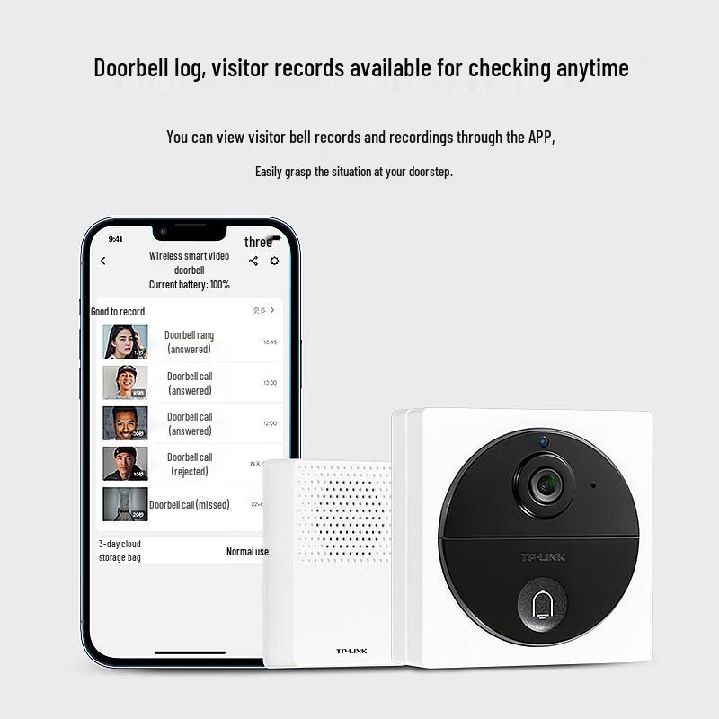 TP-Link TL-DB13A Wireless Video Doorbell CN plug (adapter included)