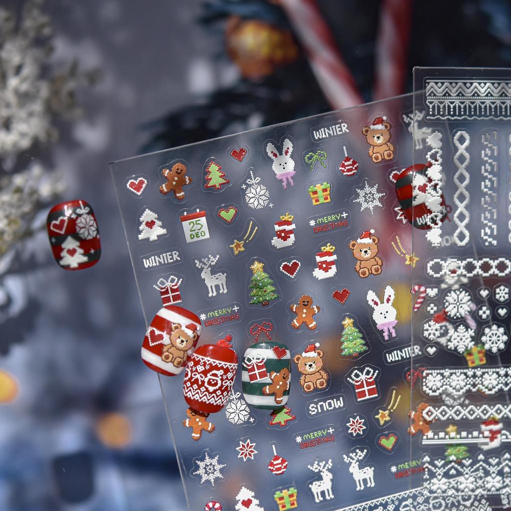 Новогодний 3D пиксельный свитер Tomoni.