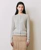 Barneys Newyork 26Ss Тонкий вязаный кардиган Слим-фит Светло-серый