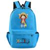 Anime One Piece Backpack for Boy Girl Hildren Back To School Schoolbag Student Kawaii Backpack Luffy Nami Usopp Lightweight Bags