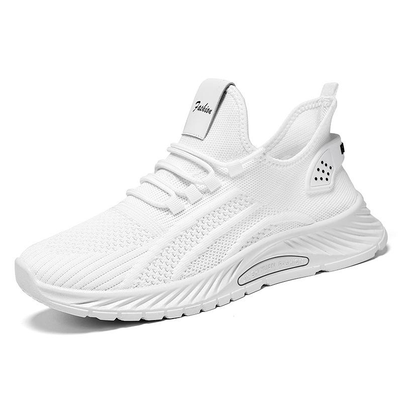 Shoes Men's Sports Shoes Soft Sole Comfortable Running Shoes Versatile Flying Woven Shoes Breathable and Non-smelly Feet Mesh Shoes Casual Single Sho