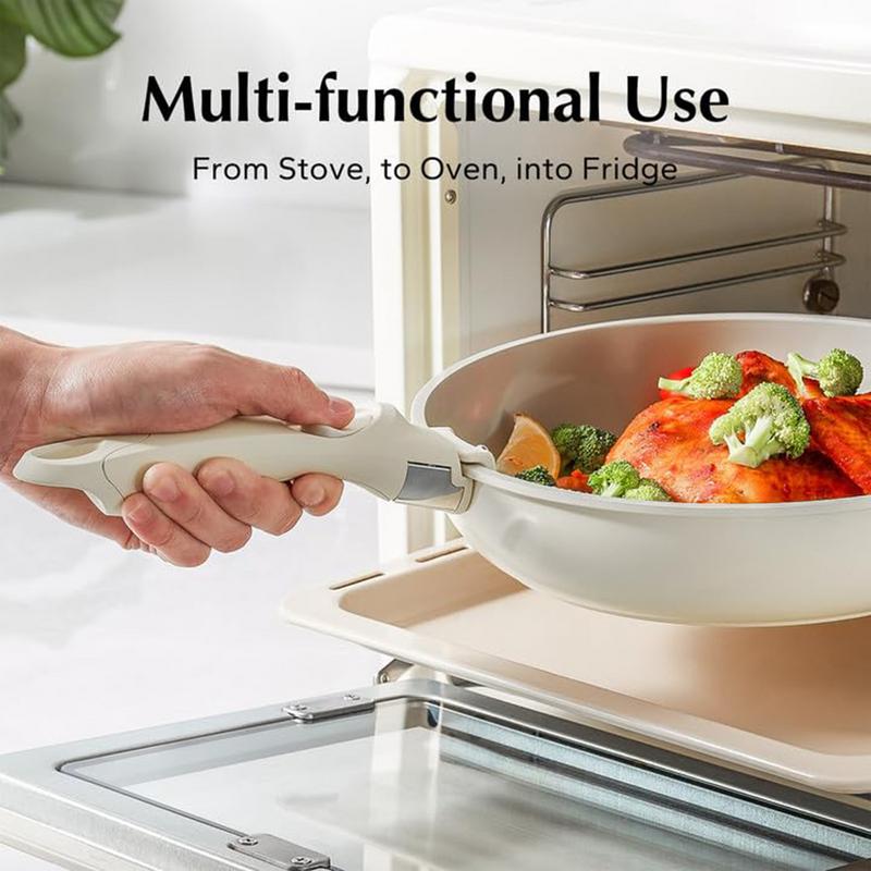 Универсальные эргономичные кухонные принадлежности Съемная ручка для кастрюли Уличная посуда Съемный сменный зажим Ручка