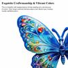 Vibrant Metal Butterfly Outdoor Wall Art 1/4Pcs Rustproof Decor for Garden Patio