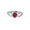 Angel Wings Ring, Lab Created Ruby Silver Ring, Pure 925 Sterling Silver Handmade Jewelry, Women Silver Ring