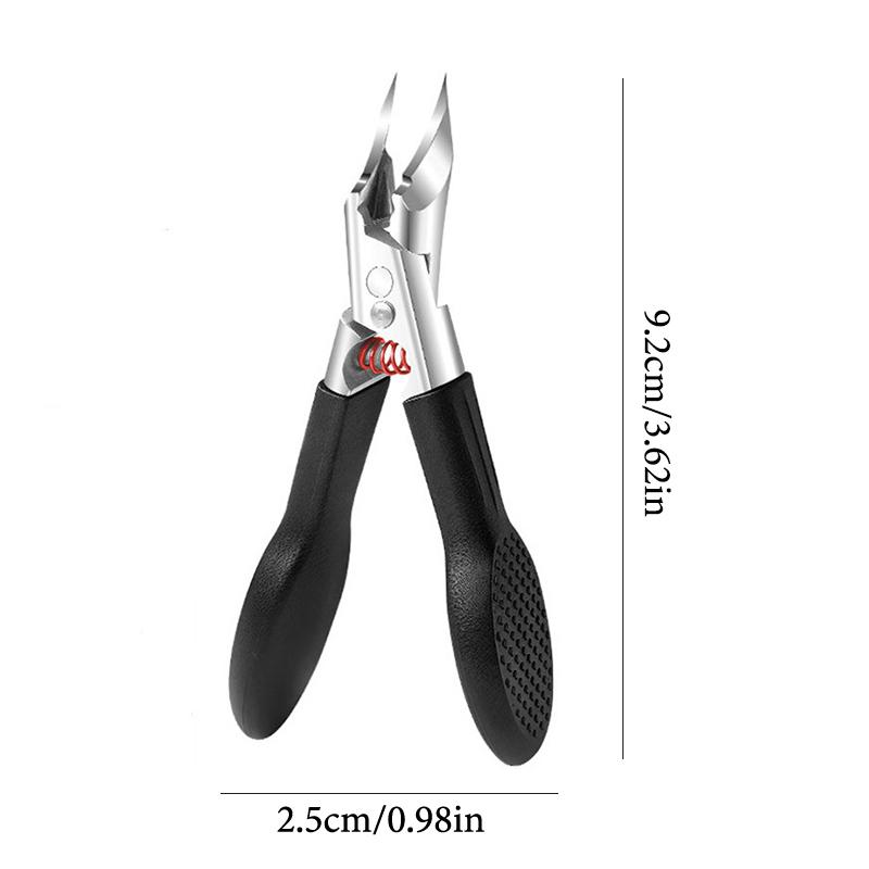 Косые заостренные пружинные кусачки для ногтей, защита от брызг, для вросших ногтей, портативные, высококачественные, триммер для ногтей на ногах и руках, маникюрные инструменты