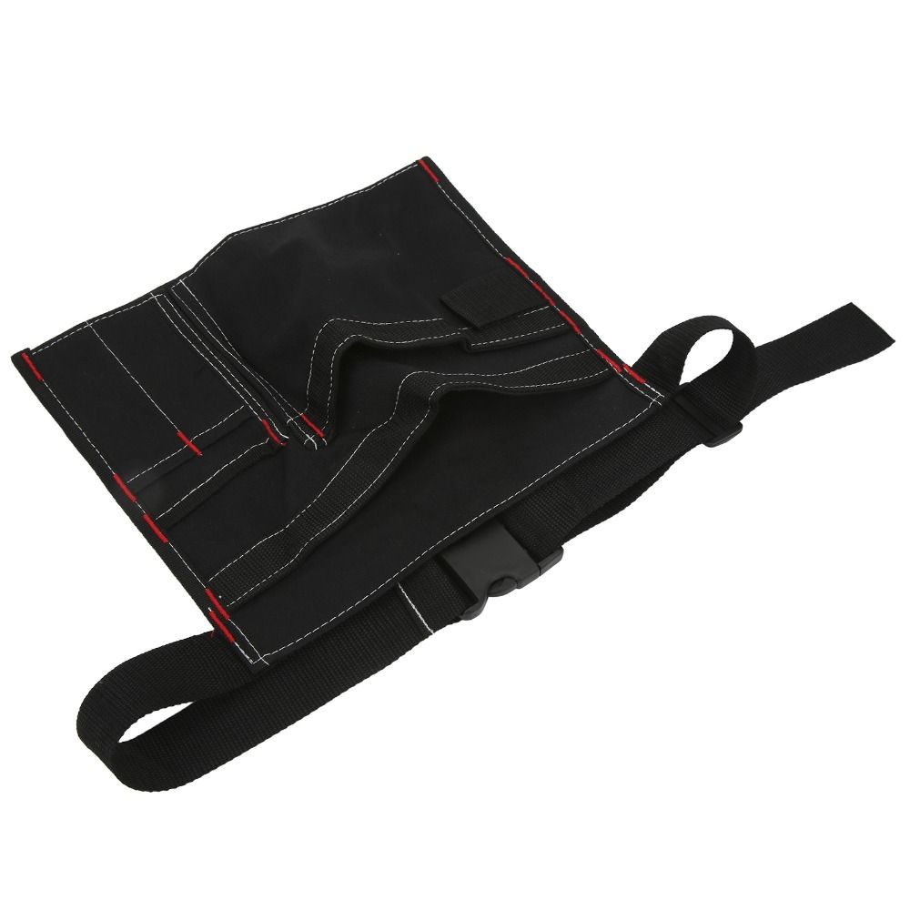 Canvas Tool Belt Bag 5-Pocket Canvas Organizer Durable Waist Hanging Bag Carpenter Work