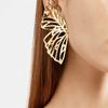 Exaggerated Fashion Hollowed Out Butterfly Wings Stud Earrings  for Women Girl Gift Jewelry Wholesale