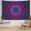 Темно-фиолетовый гобелен с мандалой, настенный богемный загадочный абстрактный эстетический декор для комнаты, спальни, домашнего декора