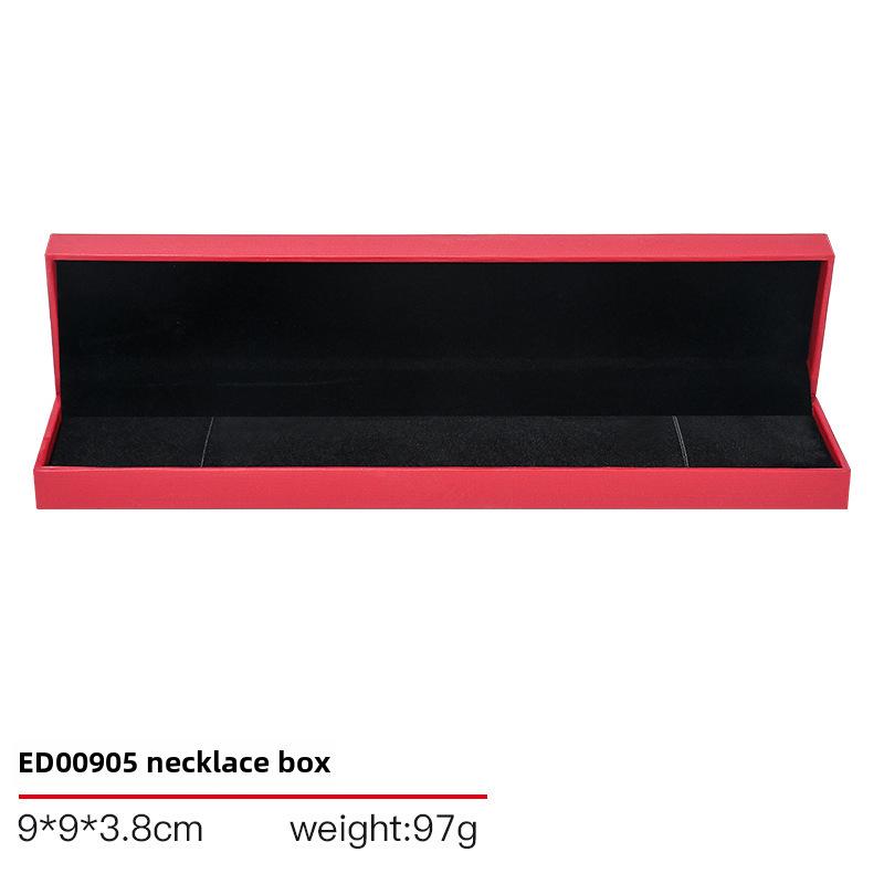 Высококачественная кожаная шкатулка для колец, браслетов и ожерелий