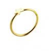 KODY PIERCING 14K Solid Gold Open Nose Ring Piercing With Star - Quality Piercing