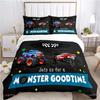 Пододеяльник Monster Truck Catroon Monster Jam Комплекты постельного белья Мягкие пододеяльники и наволочки для подростков Single/Double/Queen/King