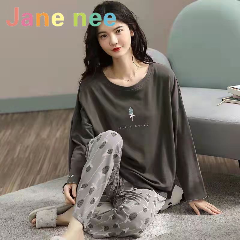 18 цветов, новая зимняя пижама, женская, корейская версия, с длинными рукавами, костюм для домашней одежды, свободная, большого размера, костюм из двух частей, можно носить на улице