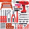 With Toy Drill Pretend Play Tool Kit With Screwdrivers Toy Tool Box  For Toddler