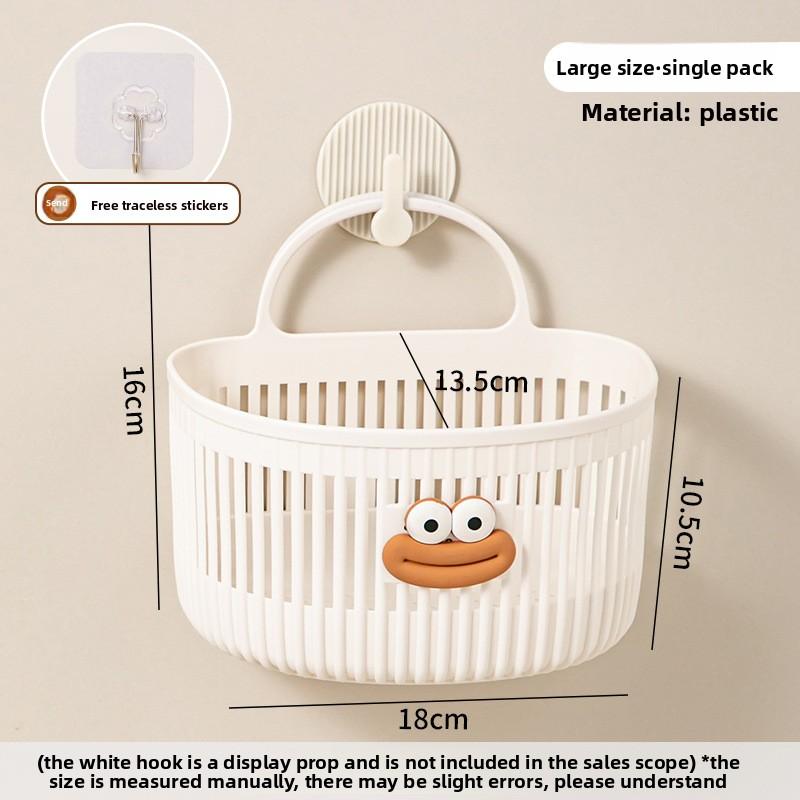 Multifunctional Small Hanging Basket Toilet Bathroom Discarded Face Towel Storage Basket Kitchen Dormitory Bedside Wall Hanging Basket