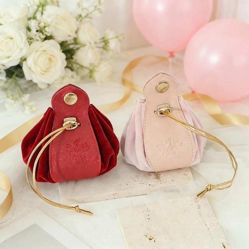 Leather Candy Packaging Bag Drawstring Party Favor Bag New Jewelry Storage Pouch Party Favors