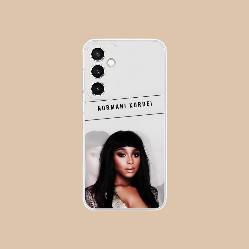 Прозрачный чехол для мобильного телефона Normani Kordei для Samsung Galaxy S25 S24 S23 S22 S21Plus FE Ultra Цветная крышка