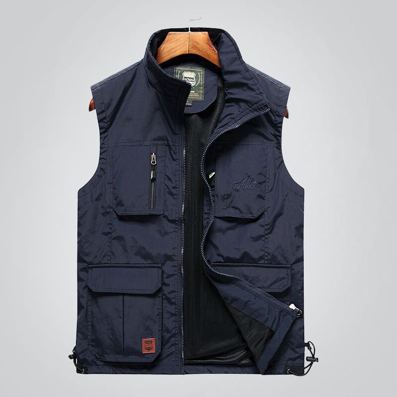 Men's Vest Spring and Autumn Thin Casual Breathable Vest Men's Youth Middle-aged and Elderly Quick-drying Vest Summer Vest