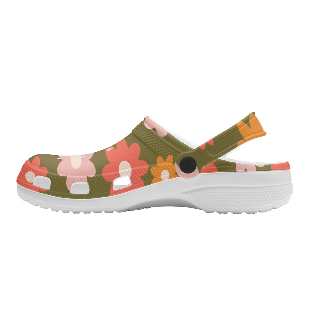 Cute Printed EVA Clogs Women Men Flexible Breathable Slip On Summer Sandals Casual Shoes Soft Sole Daily Walking Leisure Wear