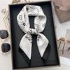 70 Cm Square Scarf Women's Satin Square Print Wrap Foulard Handkerchief Bandanna Neck Hair Skinny Tie Scarves Shawls