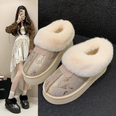 2025 Женские зимние ботинки больших размеров на толстой подошве - Теплые, Удобные, Готовые к улице