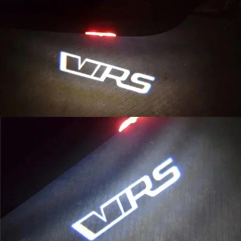 ZDVK6 2Pcs Car Door Welcome Light Logo for Skoda VRS Logo Octavia A5 MKII 2006 2007 2008-2013 Ghost Shadow Projector Lamp Accessories