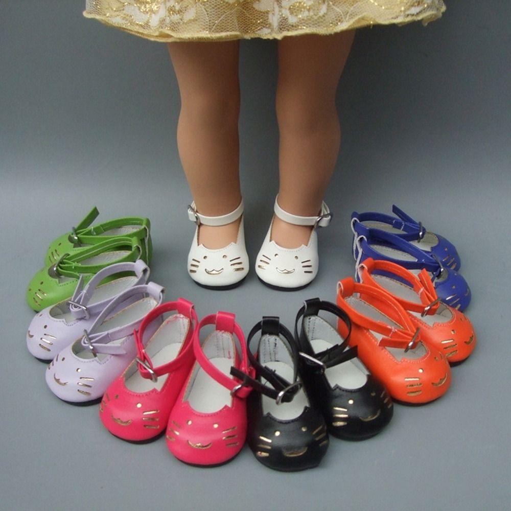 Cute Baby Doll Shoes Cartoon Doll Cosplay Accessories Kids Toy PU Leather Shoes  for 1/3 BJD