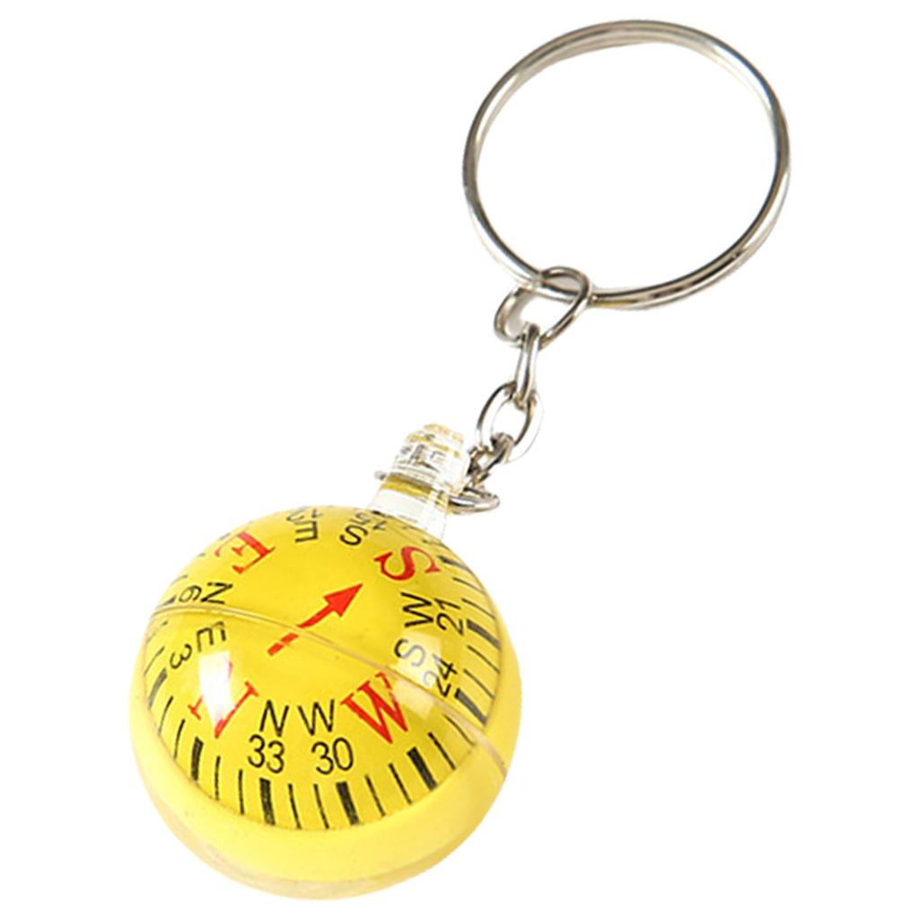 Portable Keyring Compass With Floating Dial Accessory for Hiking Camping Outdoor Survival and Travel Adventures