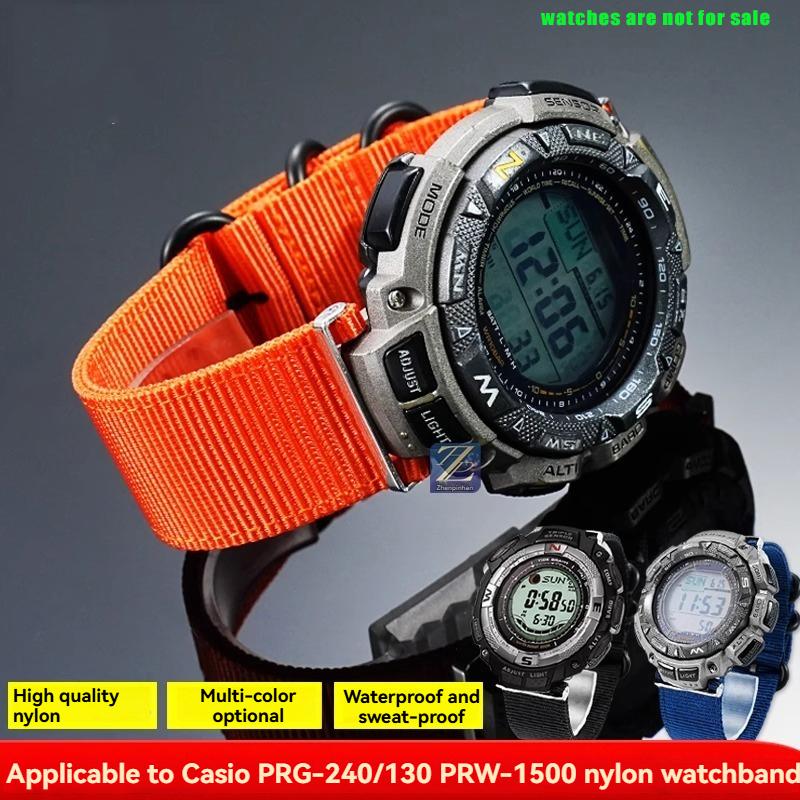 Для Casio PRG-240/PRG-130Y/T PRW-1500 Серии Спортивный холщовый ремешок PROTREK Серии нейлоновый Спортивный ремешок для часов Мужской Браслет