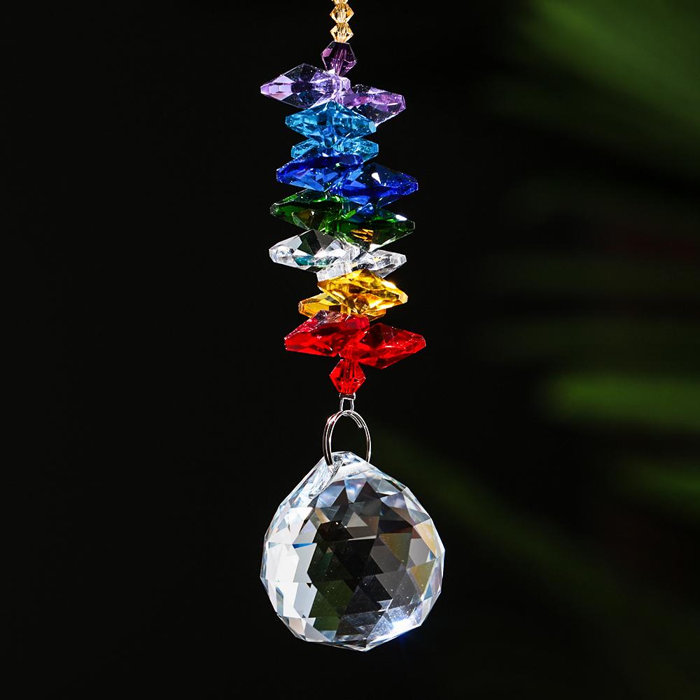 30 мм Шар Радужный Ловец Солнца Лампа Призма Осветительные Аксессуары Люстра Кристалл