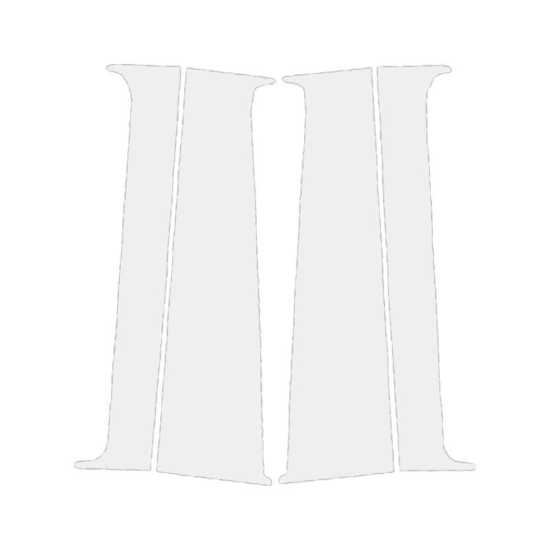 4Pcs Silvery Window Decal Pillar Posts Sticker Cover Door Trim Car Accessories Fit For VW T5/T6 2008-2021