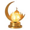 2023 Gold Ramadan Moon Led Lamp Decoration For Home Metal Ramadan Kareem Light Decor Multi Shapes