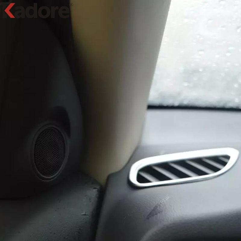 For Mitsubishi Outlander 2016-2018 Matte Car Front Upper Air Condition Vent Outlet Cover Trim Interior Accessories