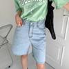 Fashion Retro Bow Large Size Loose Denim Shorts Women Casual Vintage Summer Wide Leg Pant Female Button High Waist Short Streetwear Jeans