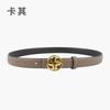 Lychee Pattern Can Be Used On Both Sides, First Layer Cowhide Leather Women'S Belt, Simple Belt With Jeans Casual Pants