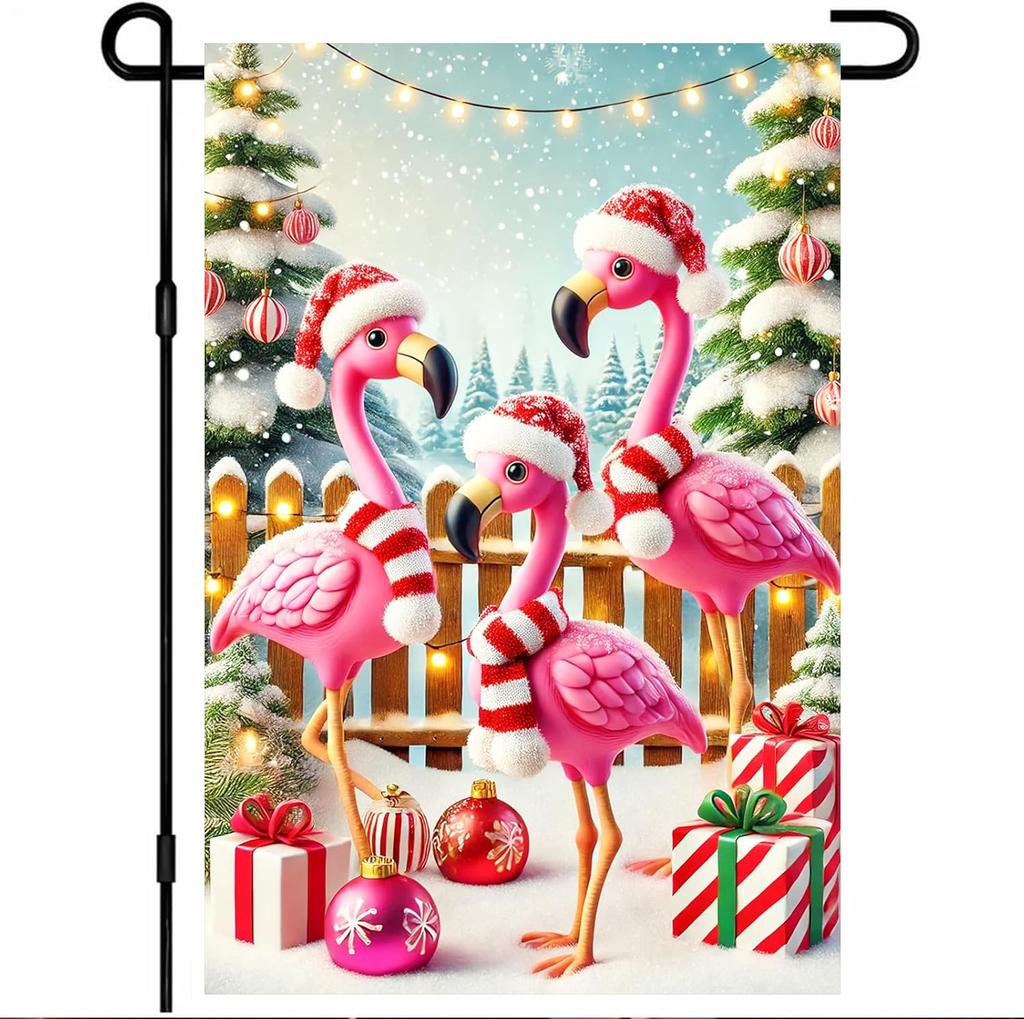 Christmas Garden ag amingo Tropical Holiday Garden ag 12x18 Inch Double Sided Outdoor Decoration for Festive Season Ya SSL